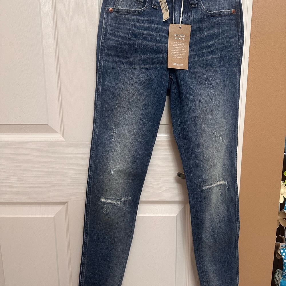 NWT Madewell Skinny Indigo Jeans